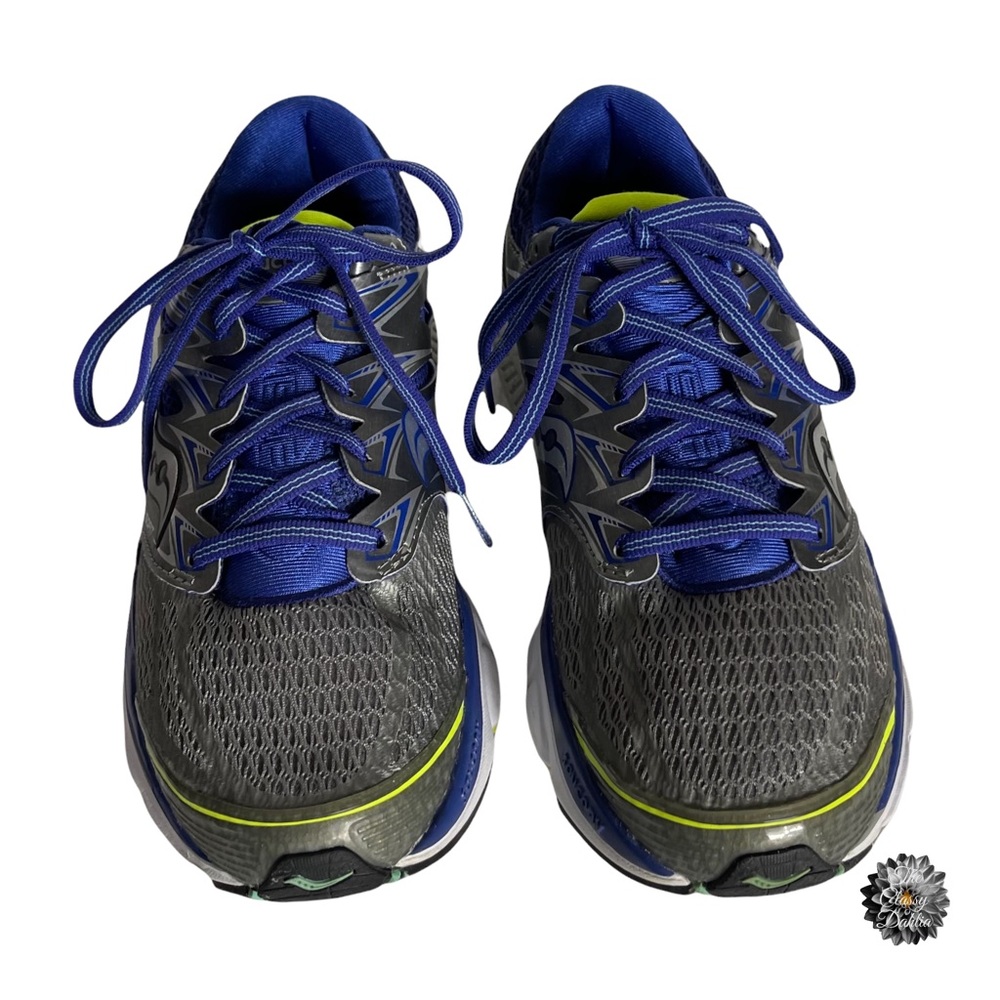 Saucony Women's Hurricane ISO Grey /Twilight/Citron 9M S10259-1 Women’s